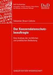 Cover von Der Konzerndatenschutzbeauftragte