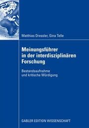 Cover von Meinungsführer in der interdisziplinären Forschung