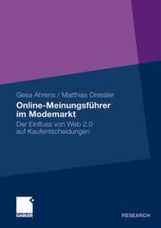 Cover von Der Einfluss von Online-Meinungsführern auf Kaufentscheidungen im Modemarkt