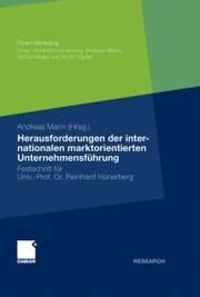 Cover von Herausforderungen der internationalen marktorientierten Unternehmensführung
