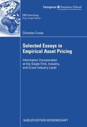 Cover von Selected Essays in Empirical Asset Pricing