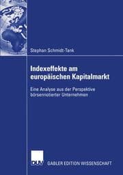 Cover von Indexeffekte am europäischen Kapitalmarkt