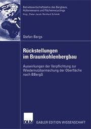 Cover von Rückstellungen im Braunkohlenbergbau