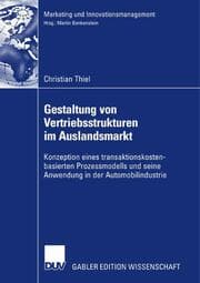 Cover von Gestaltung von Vertriebsstrukturen im Auslandsmarkt