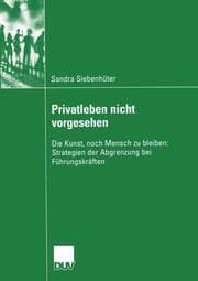 Cover von Privatleben nicht vorgesehen