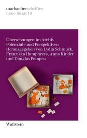 Cover von Übersetzungen im Archiv