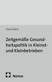 Cover von Zeitgemäße Gesundheitspolitik in Kleinst- und Kleinbetrieben