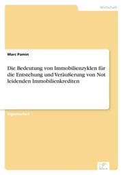Cover von Die Bedeutung von Immobilienzyklen für die Entstehung und Veräußerung von Not leidenden Immobilienkrediten