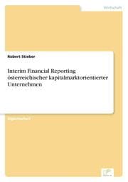 Cover von Interim Financial Reporting österreichischer kapitalmarktorientierter Unternehmen