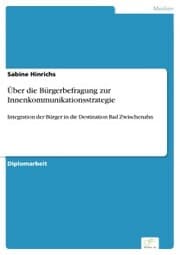 Cover von Über die Bürgerbefragung zur Innenkommunikationsstrategie