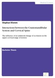 Cover von Interactions between the Craniomandibular System and Cervical Spine