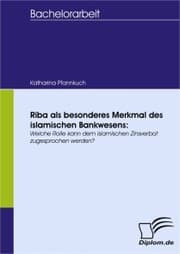 Cover von Riba als besonderes Merkmal des islamischen Bankwesens:
