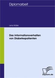 Cover von Das Informationsverhalten von Diabetespatienten