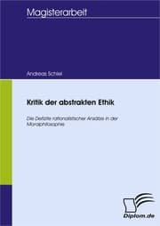Cover von Kritik der abstrakten Ethik