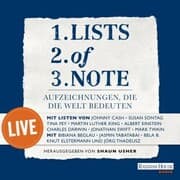 Cover von Lists of note - live
