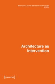 Cover von Dimensions. Journal of Architectural Knowledge