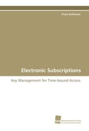 Cover von Electronic Subscriptions