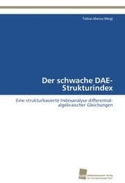 Cover von Der schwache DAE-Strukturindex