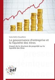 Cover von La gouvernance d'entreprise et la liquidité des titres