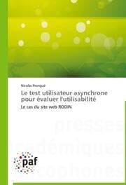Cover von Le test utilisateur asynchrone pour évaluer l'utilisabilité