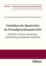 Cover von Varietäten des Spanischen im Fremdsprachenunterricht