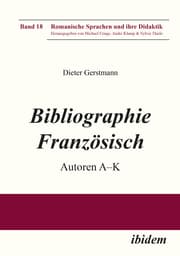 Cover von Bibliographie Französisch