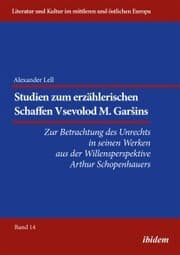 Cover von Studien zum erzählerischen Schaffen Vsevolod M. Gar¿ins