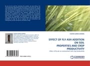 Cover von EFFECT OF FLY ASH ADDITION ON SOIL PROPERTIES AND CROP PRODUCTIVITY