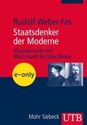 Cover von Staatsdenker der Moderne