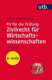 Cover von Fit für die Prüfung: Zivilrecht für Wirtschaftswissenschaften