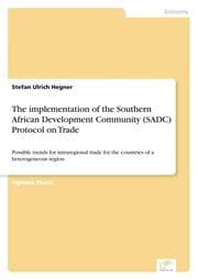 Cover von The implementation of the Southern African Development Community (SADC) Protocol on Trade