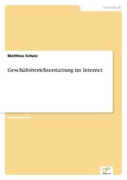 Cover von Geschäftsberichterstattung im Internet