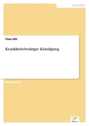 Cover von Krankheitsbedingte Kündigung