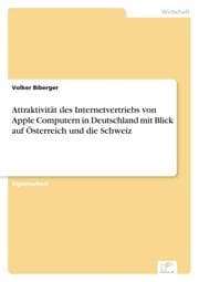 Cover von Attraktivität des Internetvertriebs von Apple Computern in Deutschland mit Blick auf Österreich und die Schweiz