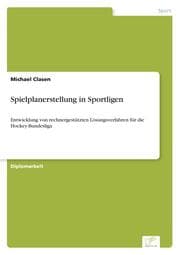 Cover von Spielplanerstellung in Sportligen