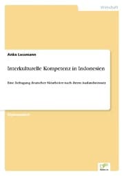 Cover von Interkulturelle Kompetenz in Indonesien