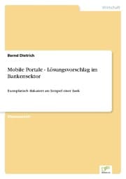 Cover von Mobile Portale - Lösungsvorschlag im Bankensektor