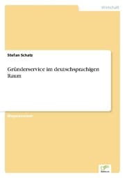 Cover von Gründerservice im deutschsprachigen Raum