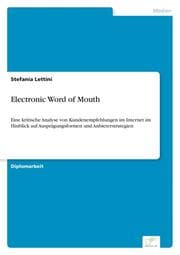 Cover von Electronic Word of Mouth