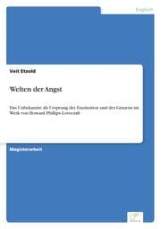 Cover von Welten der Angst