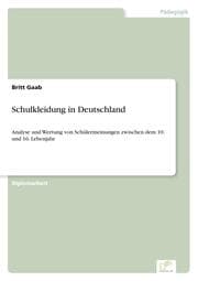 Cover von Schulkleidung in Deutschland