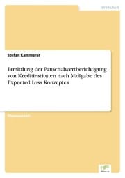 Cover von Ermittlung der Pauschalwertberichtigung von Kreditinstituten nach Maßgabe des Expected Loss Konzeptes