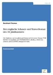 Cover von Der englische Schauer- und Terror-Roman des 18.Jahrhunderts