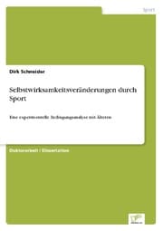 Cover von Selbstwirksamkeitsveränderungen durch Sport