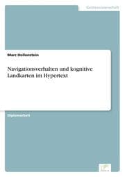 Cover von Navigationsverhalten und kognitive Landkarten im Hypertext