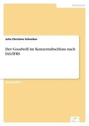 Cover von Der Goodwill im Konzernabschluss nach IAS/IFRS