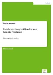 Cover von Preisbeurteilung bei Kunden von Günstig-Fluglinien