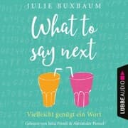 Cover von What to say next