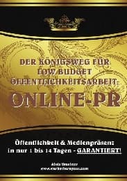 Cover von Der Königsweg für Low Budget Öffentlichkeitsarbeit: Online-PR