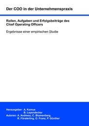 Cover von Der COO in der Unternehmenspraxis